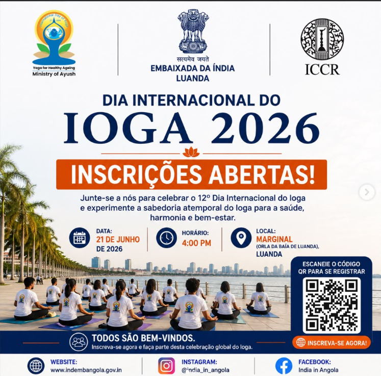 Kāma Ayurveda no 12º Dia Internacional do Ioga na Marginal de Luanda